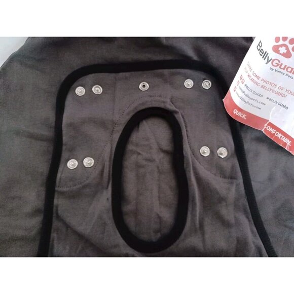 BellyGuard Dog Cone Alternative After Surgery Wear Grey, Large For Smaller Dogs - Picture 3 of 6